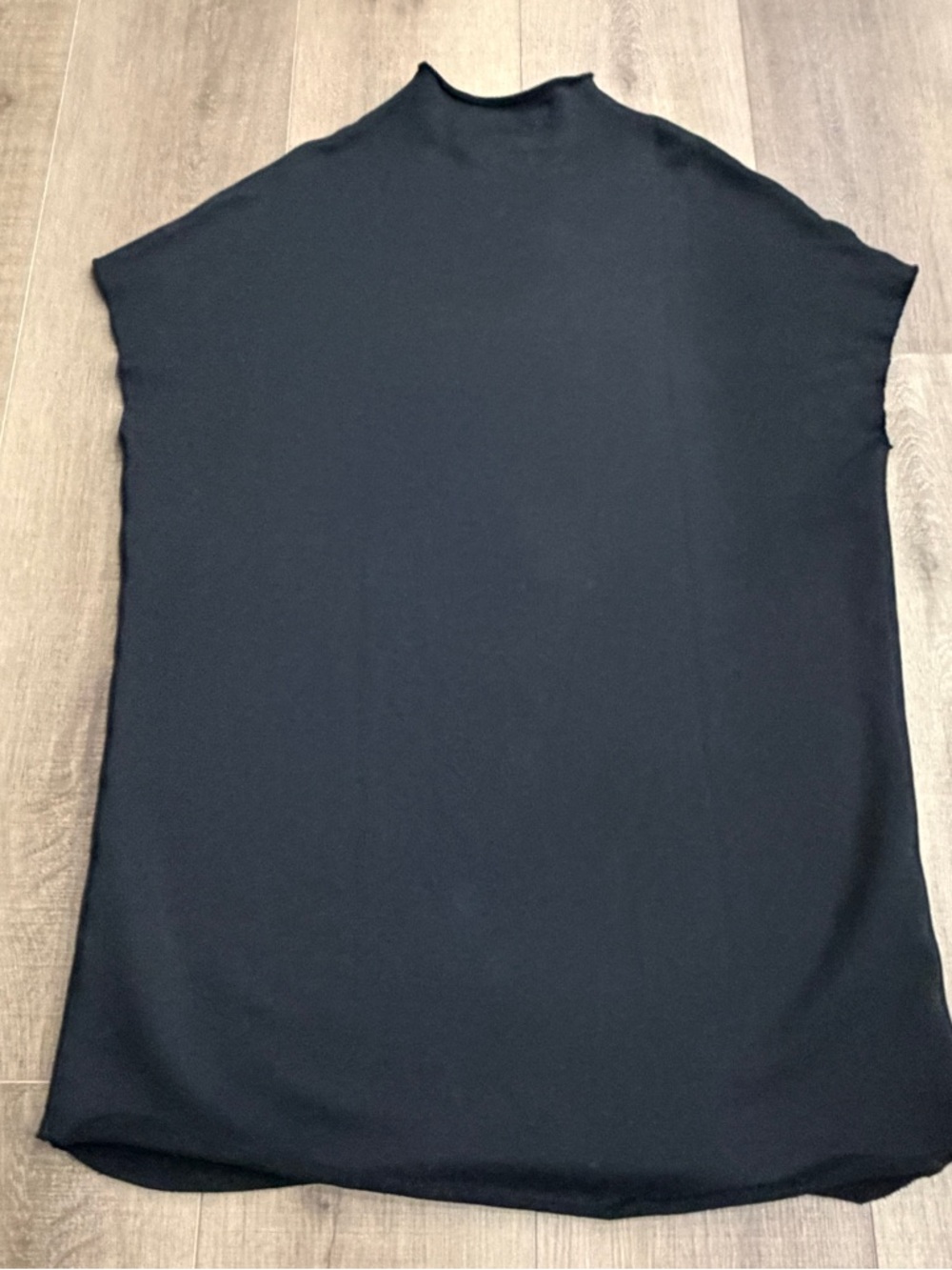 Frank & Eileen Ella Easiest Dress Black Triple Fleece Funnel Neck Minimal - Picture 7 of 12